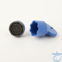 Аэратор для смесителя, пластик, M22, бескорпусный, наружная резьба, IDDIS, 996P22B3SM