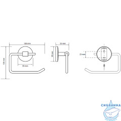 Держатель для туалетной бумаги Bemeta Nox 102414010