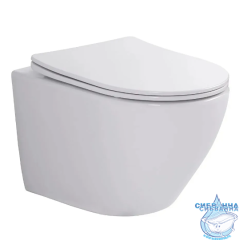 Инсталляция TONI ARTI TA-01 с кнопкой смыва TA-0044 в комплекте с безободковым унитазом Russi c сиденьем Soft close (микролифт)