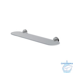 Полка, глянцевый хром, матовое стекло, сплав металлов, Sena, IDDIS, SENSSG0i44