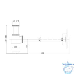 Сифон для умывальника ABBER AF0032NG никель