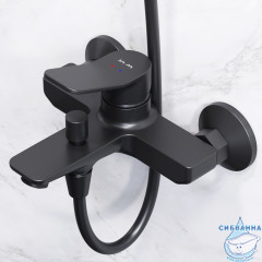 Душевая система AM.PM X-Joy 220 1 режим F42885A14 (чёрный матовый)