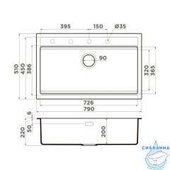 Кухонная мойка Omoikiri Kitagawa 79-LB WG wind green
