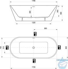 Акриловая ванна Ravak Solo 178х80 XC00100025