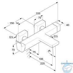 Смеситель для ванны Kludi Decus 54691N075 (брашированное золото)