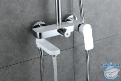 Душевая система Gappo G2448 230 1 режим (хром/белый)