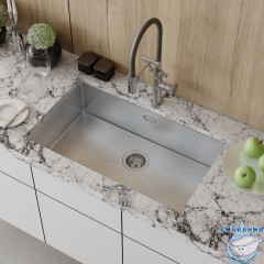 Мойка, нерж.сталь, универсального монтажа, сатин, 740*440,  Edifice, IDDIS, EDI74S0i77