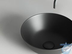  Раковина на столешницу 36 см Ceramicanova Element CN6004 (черный матовый)