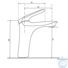 Смеситель для раковины Calypso CS1087 (хром)