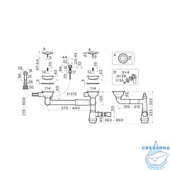 сменный комплект решеток для стоп-вентиля Omoikiri D-01-AB022 4996529