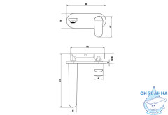Смеситель для раковины встраиваемый Aquatek Ника AQ1813CR (хром)