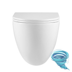 Унитаз подвесной безободковый Lemark Glazer 9614003 с сиденьем быстросъемным Soft Close (микролифт)