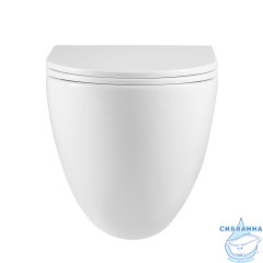 Унитаз подвесной безободковый Lemark Glazer 9614003 с сиденьем быстросъемным Soft Close (микролифт)