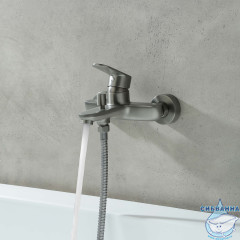 Смеситель для ванны Aquatek Ника AQ1840BGM (оружейная сталь)