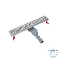 Лоток душевой, сифон 360, комбинированный затвор, перфорированная решетка, 600мм, хром, IDDIS, 975B6SB20DZ