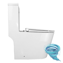 Унитаз напольный безободковый Azario Scala с бачком и сиденьем Soft Close (микролифт) AZ-8101