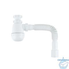 Сифон бутылочный, 1.1/2x40мм, с гофротрубой 40/50мм, IDDIS, 900A0G0010VD