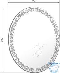 Зеркало 1Marka Joli 75 Light