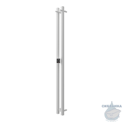 Полотенцесушитель электрический Terminus Duo 11х160 квадратная (с возможностью скрытого подключения) (белый матовый)