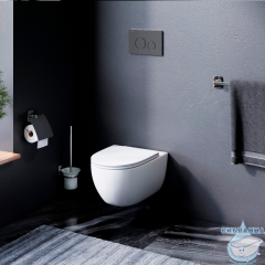 Инсталляция AM.PM с кнопкой смыва в комплекте с унитазом AM.PM Awe FlashClean c сиденьем Soft close (микролифт) IS49038.111700