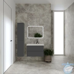 Тумба Viant София 70П с раковиной Como 70 графит