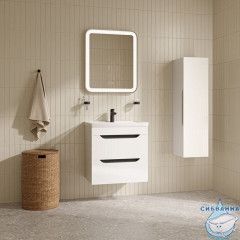 Тумба с умывальником, подвесная, 60 см, белый, Ray, IDDIS, RAY60W0i95K подходит умыв. 4076000i28