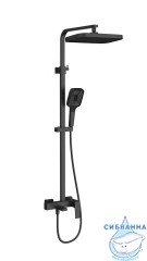 Душевая система Vincea Cube 320 1 режим VSFS-4C12MB (черный матовый)