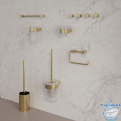 Планка на 3 крючка, нержавеющая сталь, Petite, золото матовое, IDDIS, PETG0S3i41