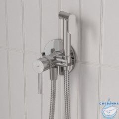 Встраиваемый смеситель с гигиеническим душем, хром глянцевый, IDDIS, 005SBR0i08