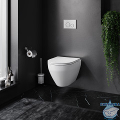 Унитаз подвесной безободковый AM.PM Spirit V2.0 C701700SC с сиденьем Soft Close (микролифт)