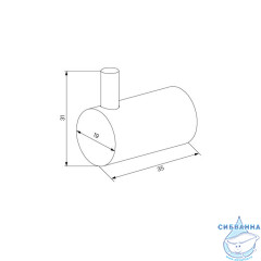 Комплект одинарных крючков, сплав металлов, Petite, хром матовый, IDDIS, PET2SS2i41