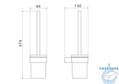 Ершик для унитаза Aquatek Лира AQ4410MB