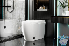 Унитаз приставной Abber Bequem AC1116S с сиденьем Soft Close (микролифт) (белый)