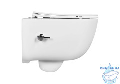 Унитаз подвесной безободковый Aquatek Дива AQ2012B-00 (с сиденьем Soft Close (микролифт) 