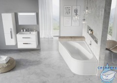 Акриловая ванна Ravak Chrome 160x105 L с ножками