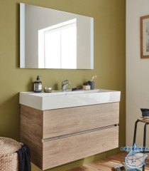 Тумба под раковину Jacob Delafon Tolbiac 100 дуб давос натуральный с раковиной Vivienne 100