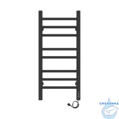 Полотенцесушитель электрический Laris Лаванда П8 30X70 R (черный матовый)