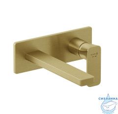  Смеситель для раковины встраиваемый  Kludi Renon 42244N075 (брашированное золото)