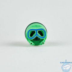 Картридж керамический для смесителя, 35 мм, с ножками, с верхним уплотнителем, IDDIS, 999C35H1SM