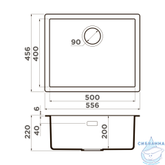 Кухонная мойка Omoikiri Yamakawa 55T-U/I-BL черный