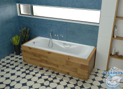 Чугунная ванна Универсал Сибирячка 170х75 с ножками и ручками