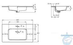 Мебельная раковина 80 см Roca The Gap 3279A4000