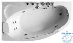Акриовая ванна Gemy G9046 B L 161х96 с гидромассажем