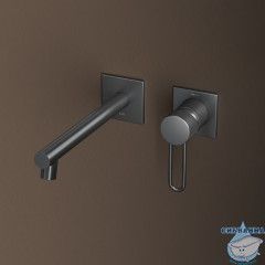 Встраиваемый смеситель для умывальника, графит матовый, Duna, IDDIS, DUNGM00i65