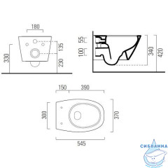Унитаз подвесной GSI Modo 8415FR411 (без сиденья)