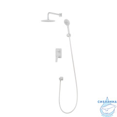 Душевая система Lemark Bronx 230 1 режим LM3729MW (белый матовый)
