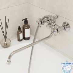 Смеситель для ванны Milardo Duplex DUPSB02M10 с душевым гарнитуром (хром)