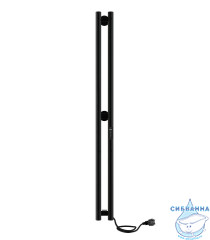 Полотенцесушитель электрический Indigo Style (с таймером) 10х120 черный муар (с возможностью скрытого подключения, подключение R/L)