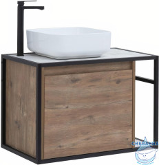 Тумба под раковину Aquanet Nova Lite Loft 75 L 261658 дуб рустикальный