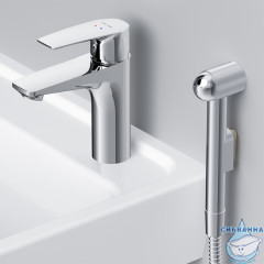 Смеситель Am.Pm Gem F90A03000 с гигиеническим душем (хром)